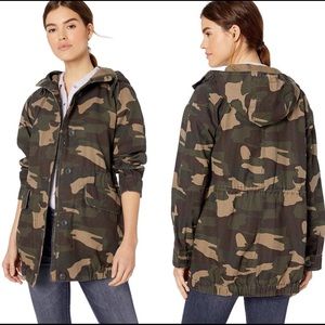 Levi’s Cotton Camo Hooded Utility Jacket